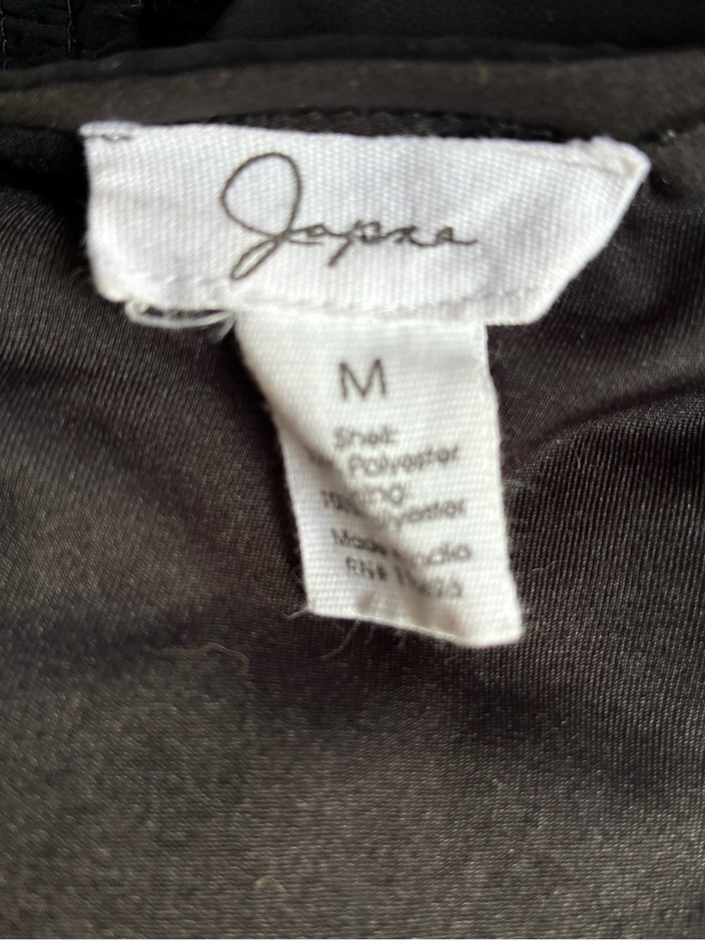Japna Black Pleated Wrap-Style Blouse - Picture 7 of 9